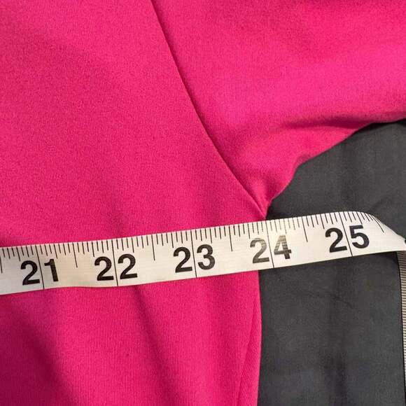 PINK Oversized Graphic T-Shirt XL Hot Pink Colorblock Letters Y2K Streetwear - Picture 3 of 6